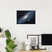 M31 Galaxy in Andromeda Poster (Heimbüro)