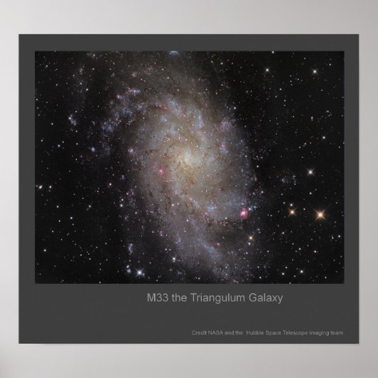 M33 Die Triangulum-Galaxie Poster (Vorne)