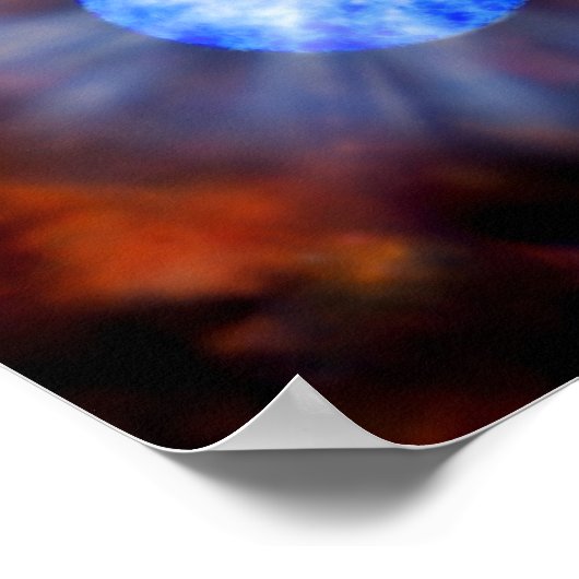 M33 Schwarzes Loch im Raum Poster (Ecke)