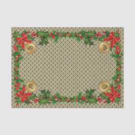 m3 KARIERTES Weihnachtsgeschenkpapier Seidenpapier