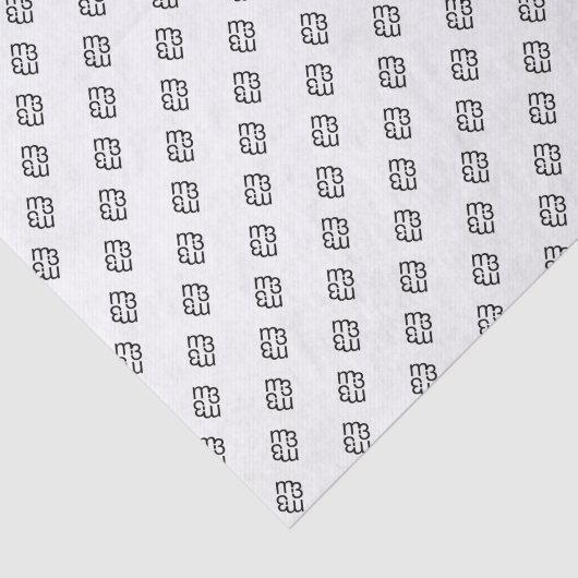 m3galleryStudio-Monogramm-Gifttaschpapier Seidenpapier (Ausschnitt)
