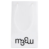 m3galleryStudio Monogramm kleine Glossartentasche Geschenktüte (Vorderseite)
