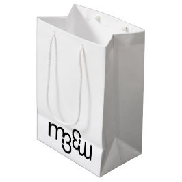 m3galleryStudio monogramm mittelglänzende Geschenk Mittlere Geschenktüte