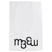m3galleryStudio monogramm mittelglänzende Geschenk Mittlere Geschenktüte (Vorderseite)