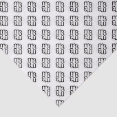 m3galleryStudio Monogramm Mitternachtsgewebpapier Seidenpapier (Ausschnitt)