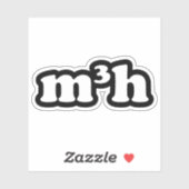 m3h aufkleber (Blatt)