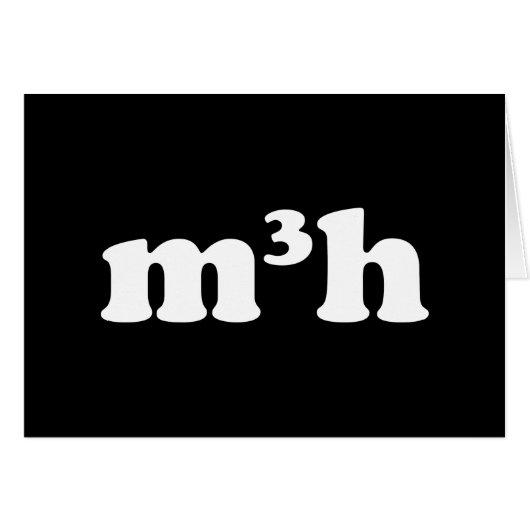 m3h Grußkarte (Vorderseite (Horizontal))