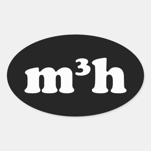 m3h ovaler aufkleber (Vorderseite)