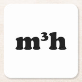 m3h rechteckiger pappuntersetzer (Vorderseite)