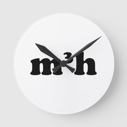 m3h runde wanduhr (Vorderseite)