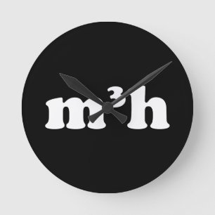 m3h runde wanduhr