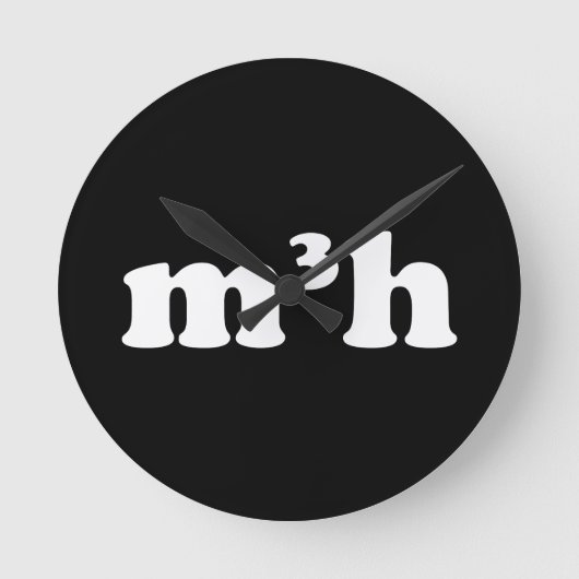 m3h runde wanduhr (Vorderseite)