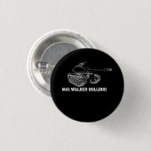 M41 Walker Bulldog American Light Army Tank Gift Button (Vorne & Hinten)