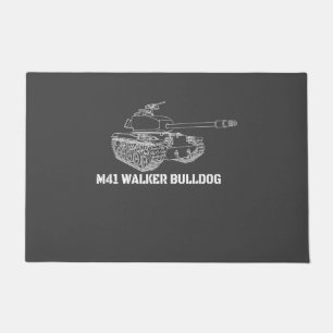 M41 Walker Bulldog American Light Army Tank Gift Fußmatte