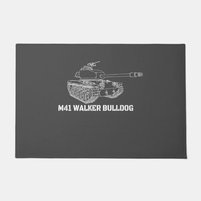 M41 Walker Bulldog American Light Army Tank Gift Fußmatte (Vorderseite)