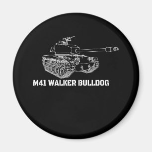 M41 Walker Bulldog American Light Army Tank Gift Magnet
