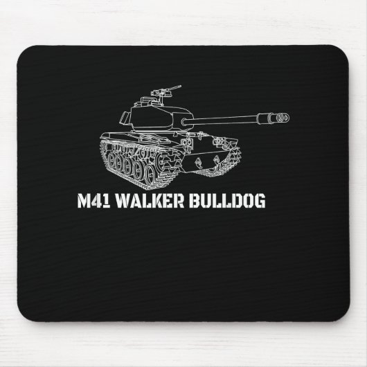 M41 Walker Bulldog American Light Army Tank Gift Mousepad (Vorne)