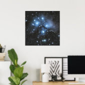 M45 Pleaides-Cluster Poster (Heimbüro)