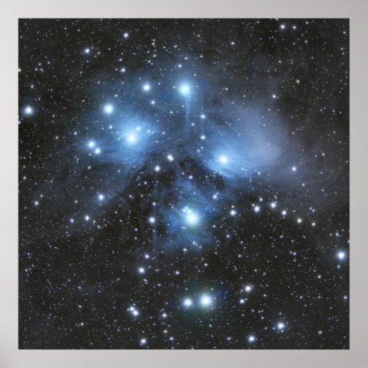 M45 Pleaides-Cluster Poster (Vorne)