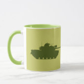M48A3 Patton Silhouette-Tasse Tasse (Links)