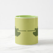 M48A3 Patton Silhouette-Tasse Tasse (Zentrum)