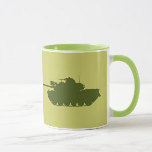 M48A3 Patton Silhouette-Tasse Tasse