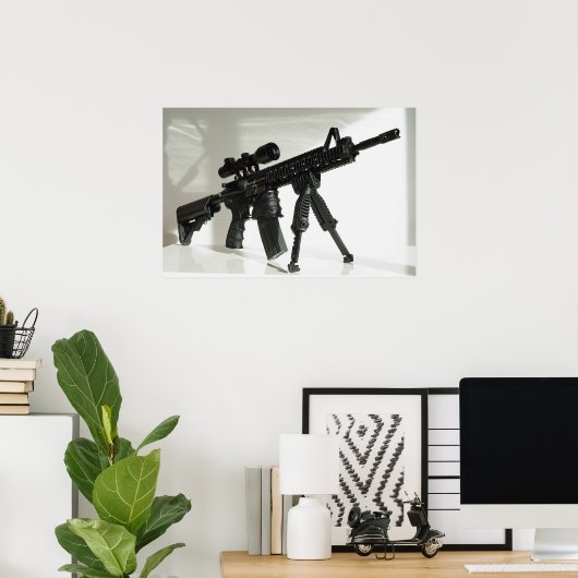 M4 auf Bipod Poster (Heimbüro)