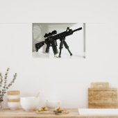 M4 auf Bipod Poster (Küche)
