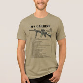 M4 Karabiner Infanteriewaffe Tri-Blend Shirt (Vorderseite)