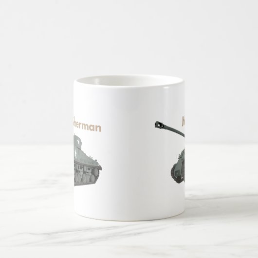 M4 Sherman American WW2 Tank Kaffeetasse (Mittel)
