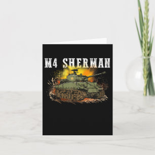 M4 Sherman Die WW2 tank einen Wwii-Armeetank für M Karte