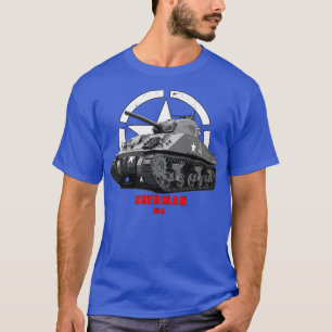 M4 Sherman Militärpanzer WW2 T-Shirt