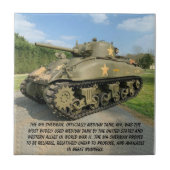 M4 SHERMAN TANK  FLIESE (Vorderseite)
