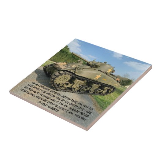 M4 SHERMAN TANK  FLIESE (Seite)