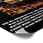 M4 Sherman Tank Print Poster (Ecke)