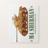 M4 Sherman Weltkrieg Zweiter Amerikanischer Mittel Puzzle (Vertikal)