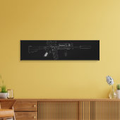 M4 SOPMOD Black Leinwanddruck (Insitu (Wohnzimmer))