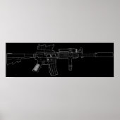 M4 SOPMOD Black Poster (Vorne)