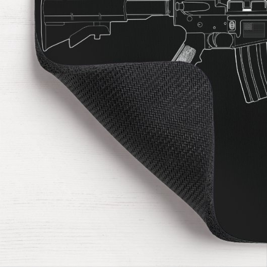 M4 SOPMOD Mousepad Schwarzes (Ecke)