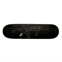 M4 SOPMOD Skateboard-Plattform-Schwarzes