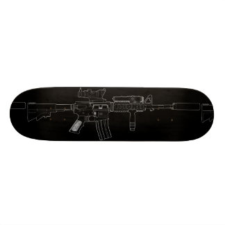 M4 SOPMOD Skateboard-Plattform-Schwarzes Skateboard