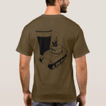 M4-T-Shirt für Männer auf der Rückseite