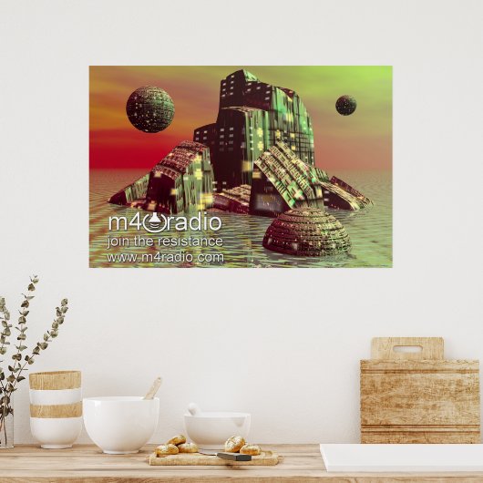M4Radio Starship Poster (Küche)