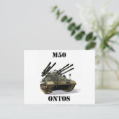 M50 Ontos Postkarte (Stehend Vorderseite)