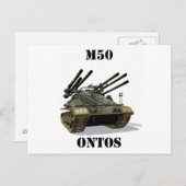 M50 Ontos Postkarte (Vorne/Hinten)