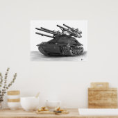 M50 Tankbild Ontos Poster (Küche)