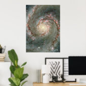 M51 Großes Poster - Whirlpool Spiralgalaxie (Heimbüro)