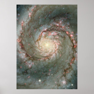 M51 Großes Poster - Whirlpool Spiralgalaxie