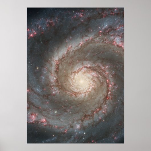 M51 Kolossal Poster - Whirlpool Spiralgalaxie (Vorne)