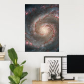 M51 Kolossal Poster - Whirlpool Spiralgalaxie (Heimbüro)